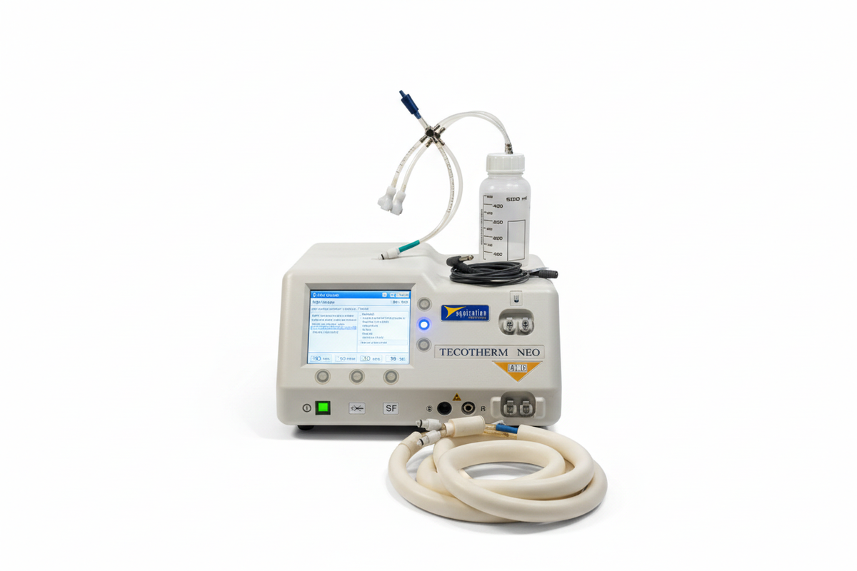 TECOtherm NEO Hypothermia System front view with tubing and accessories